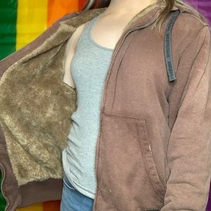 HEMP HOODLAMB FAUX FUR LINED HOODIE